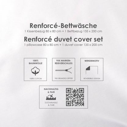 Herding Bettwäsche Hello Kitty, Kopfkissenbezug ca. 80 x 80 cm, Bettbezug ca. 135 x 200 cm, Mit Reißverschluss und Wendemotiv, 100% Baumwolle/Renforcé