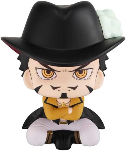 One Piece Look Up Statue Dracule Mihawk - 11 cm, Weiß, Glossy Finish, Vibrant Color Family