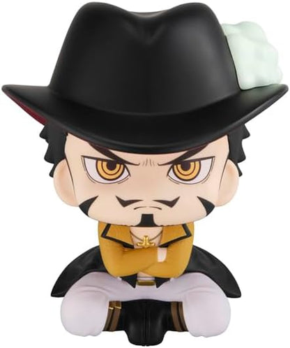 One Piece Look Up Statue Dracule Mihawk - 11 cm, Weiß, Glossy Finish, Vibrant Color Family