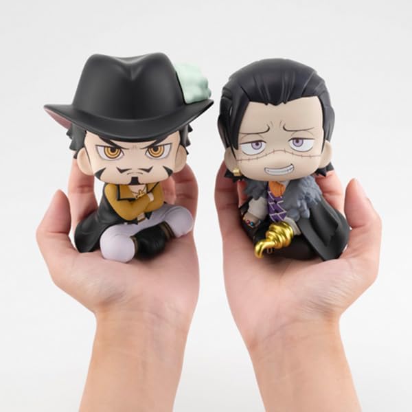 One Piece Look Up Statue Dracule Mihawk - 11 cm, Weiß, Glossy Finish, Vibrant Color Family