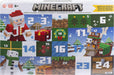 Mattel Minecraft Advent Calendar, 3 3.25-in Scale Action Figures including Santa, 17 Accessories & 4 Stickers, Pixelated Design, HXM86