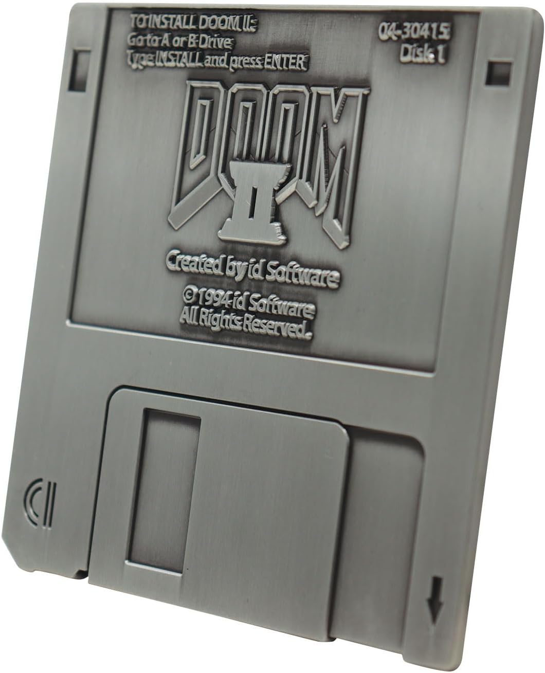 FaNaTtik Doom II Limited Edition Floppy Disk Metaal Decoratieve replica - Antiek Silver Edition