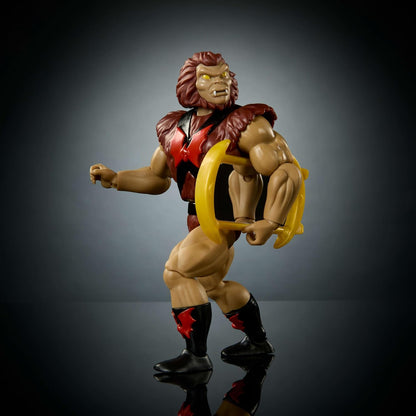 Masters of the Universe Origins Action Figure Cartoon Collection Grizzlor, 5.5-inch 1980s MOTU TV Hairy Villain, Detailed Design & Mirror Accessory, JBM90