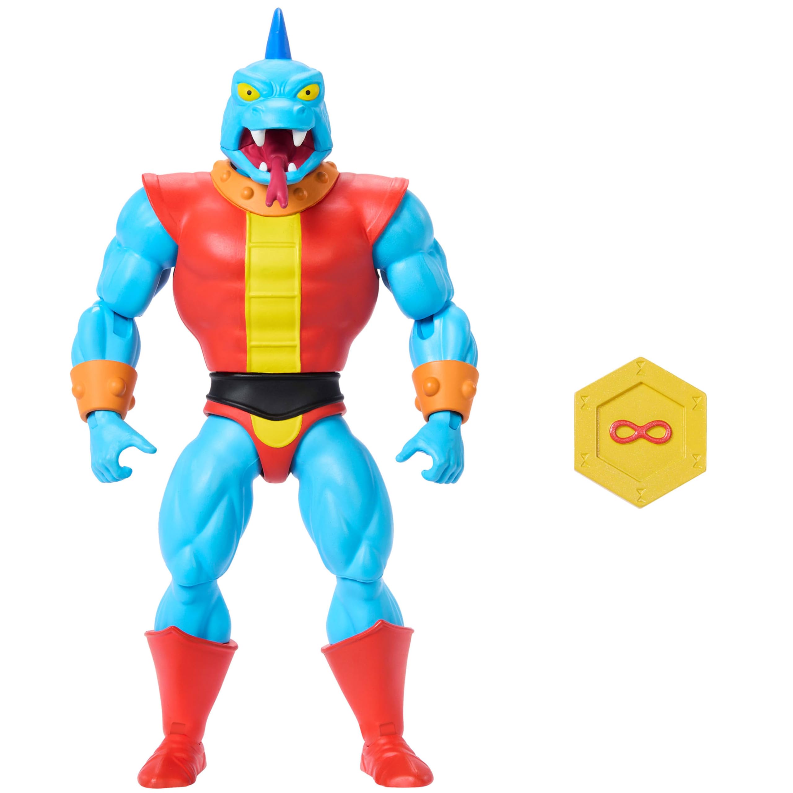 Masters of the Universe Origins Action Figure Cartoon Collection Fang Man, 5.5-inch 1980s MOTU TV Fanged Villain, Detailed Design & Accessory, JBM91