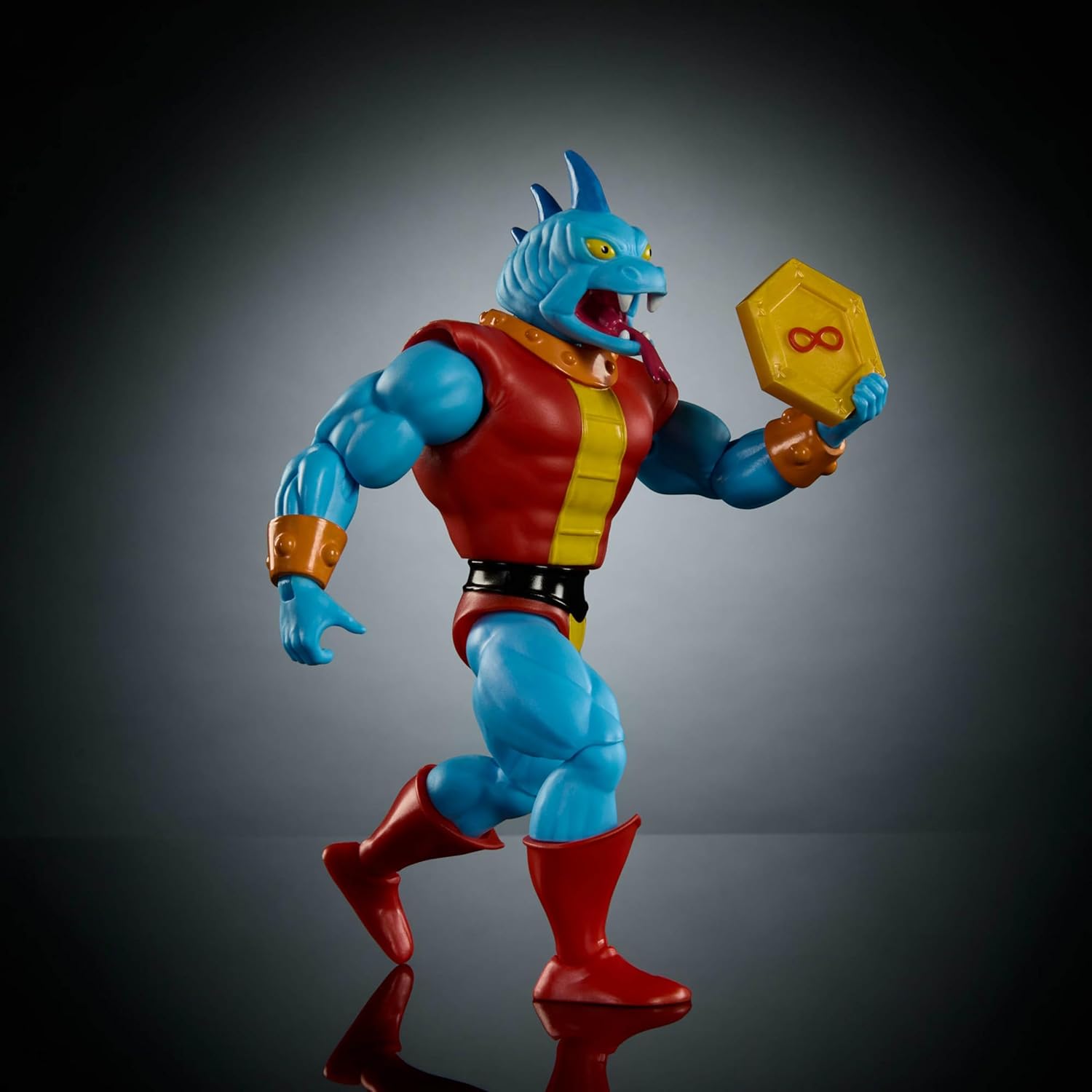 Masters of the Universe Origins Action Figure Cartoon Collection Fang Man, 5.5-inch 1980s MOTU TV Fanged Villain, Detailed Design & Accessory, JBM91