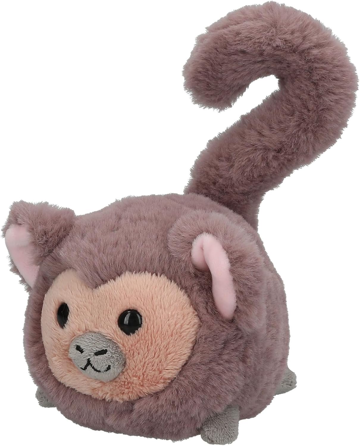 Depesche 13602 TOPModel Juicy - knuffeldier aapje in bruin, met rond lichaam, ca. 12 cm groot pluche dier met lange staart