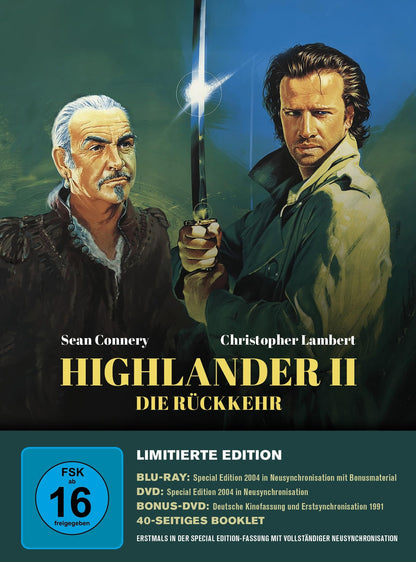 Highlander 2 - Die Rückkehr - Mediabook - Limited Edition (Blu-ray+DVD