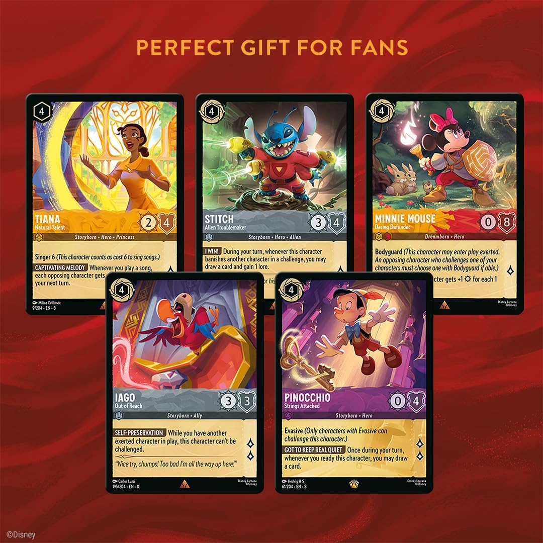 Ravensburger Disney Lorcana Trading Card Game - Illumineer's Trove Set - Set 8 Reign of Jafar - Gift Set for Adults & Kids Age 8 Years Up - Collectable TCG