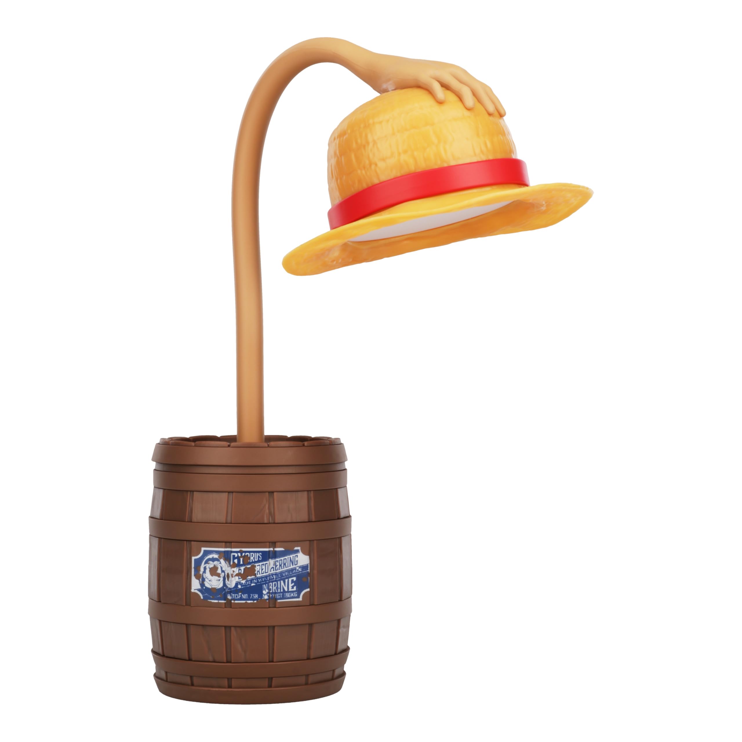 Paladone One Piece Straw Hat Posable Desk Light, Officially Licensed Anime Bendable Lamp for Pop Culture Fans, Bedroom, Home, Office