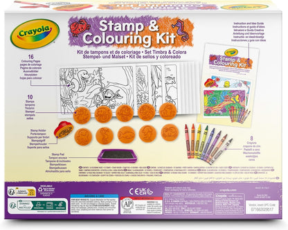 CRAYOLA - Kit de Tampons et de Coloriage, Activité Créative sur le Thème des Animaux pour les Enfants, pour les 5 ans et plus, 04-2951