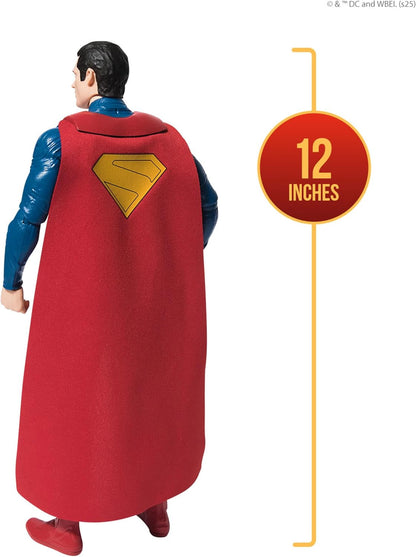 DC Comics - Figurine Superman 30 Cm - Figurine Articulée Issue du Film - Super Héros Et Super Vilain - Jouet À Collectionner - Cadeau Enfant - Jouet Enfant 4 Ans Et +