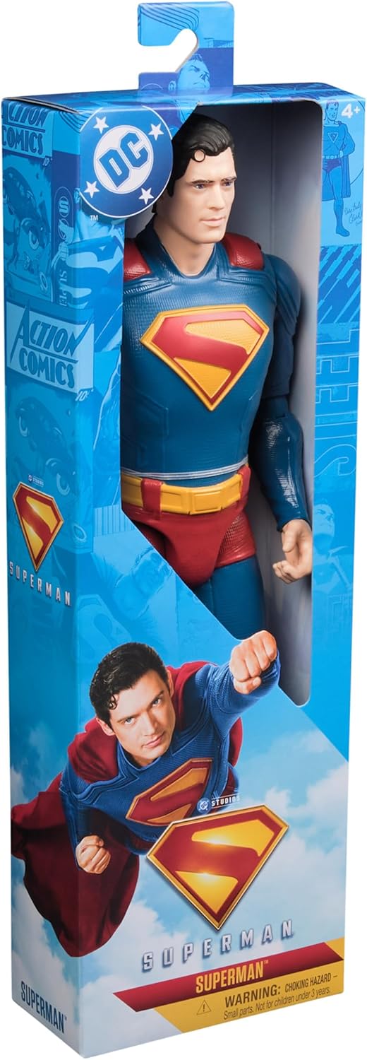 DC Comics - Figurine Superman 30 Cm - Figurine Articulée Issue du Film - Super Héros Et Super Vilain - Jouet À Collectionner - Cadeau Enfant - Jouet Enfant 4 Ans Et +