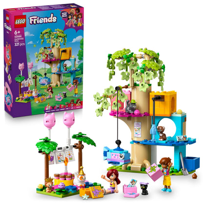 Lego: 42666 - Lego Friends - Festa Di Compleanno Felina E Casa Sull`Albero