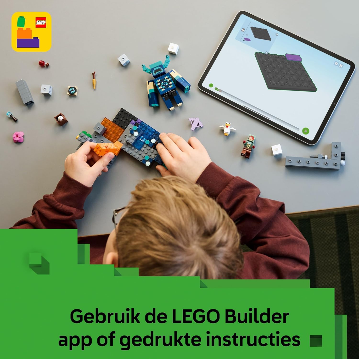 LEGO Minecraft L’Incontro con il Sorvegliante - Giocattolo con Minifigure del Ranger Silente e Mob Snodabile - Funzione TNT per Caduta Massi - Regalo per Bambini da 7+ Anni Fan dei Videogiochi - 21274
