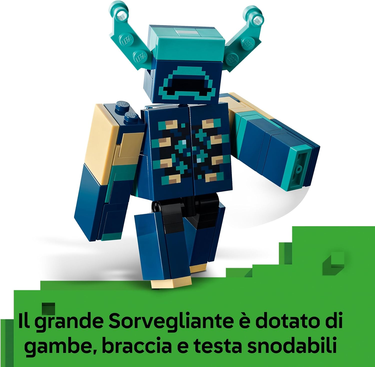 LEGO Minecraft L’Incontro con il Sorvegliante - Giocattolo con Minifigure del Ranger Silente e Mob Snodabile - Funzione TNT per Caduta Massi - Regalo per Bambini da 7+ Anni Fan dei Videogiochi - 21274