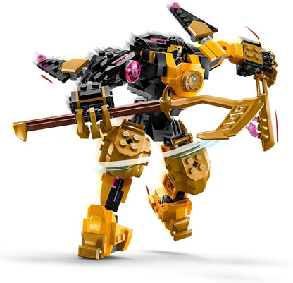 LEGO NINJAGO Arin’s Spinjitzu Battle Mech Toy - Mix & Match Posable Figure, Baby Riyu Dragon & 2 Ninja Minifigures - Gift for 7+ Boys & Dragons Rising Fans - 71839