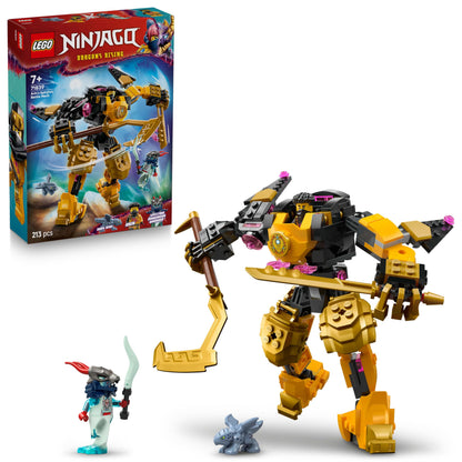 LEGO NINJAGO Arin’s Spinjitzu Battle Mech Toy - Mix & Match Posable Figure, Baby Riyu Dragon & 2 Ninja Minifigures - Gift for 7+ Boys & Dragons Rising Fans - 71839
