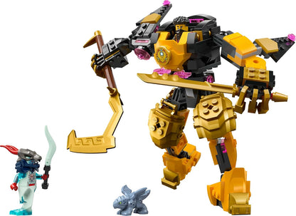 LEGO NINJAGO Arin’s Spinjitzu Battle Mech Toy - Mix & Match Posable Figure, Baby Riyu Dragon & 2 Ninja Minifigures - Gift for 7+ Boys & Dragons Rising Fans - 71839