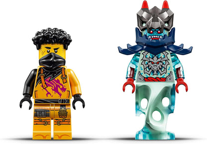 LEGO NINJAGO Arin’s Spinjitzu Battle Mech Toy - Mix & Match Posable Figure, Baby Riyu Dragon & 2 Ninja Minifigures - Gift for 7+ Boys & Dragons Rising Fans - 71839