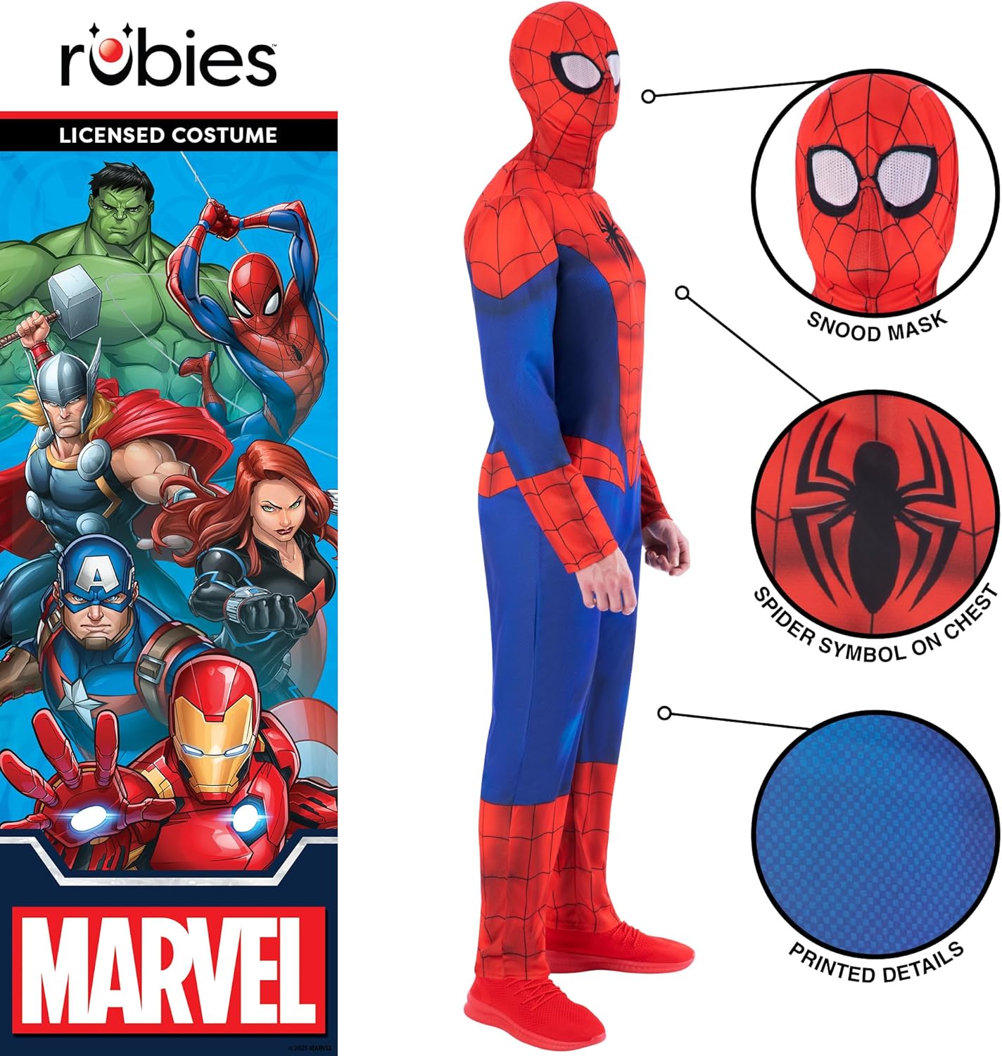 Rubies Official Spider-man Adult Costume, Adult Fancy Dress