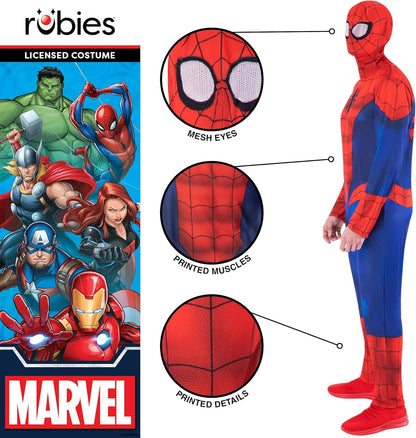 Rubies Official Spider-man Adult Costume, Adult Fancy Dress