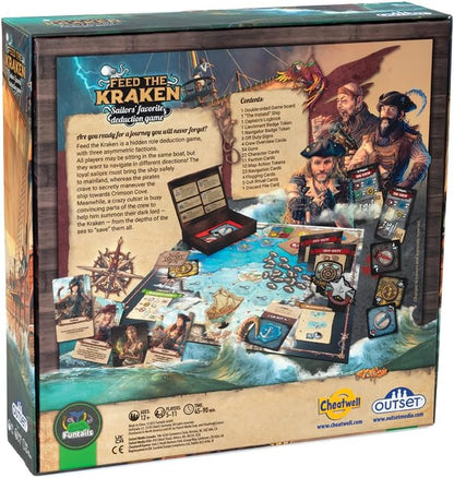 Outset Media Feed The Kraken - A Sailor's Favorite Deduction Game - for 5 to 11 Players Ages 12 and up