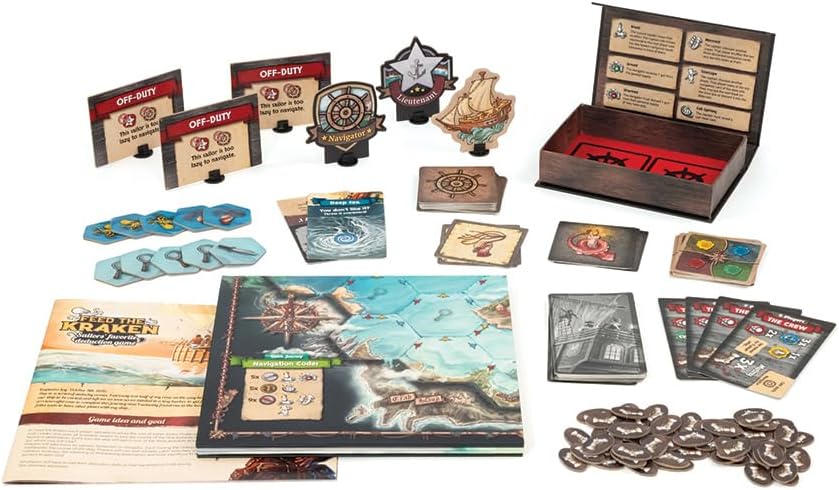 Outset Media Feed The Kraken - A Sailor's Favorite Deduction Game - for 5 to 11 Players Ages 12 and up
