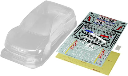 TAMIYA 51753 Body Set Peugeot 306 Maxi RS257 mm Accessories for Remote Controlled Car, Replacement Body, RC Model Making, Multi-Coloured