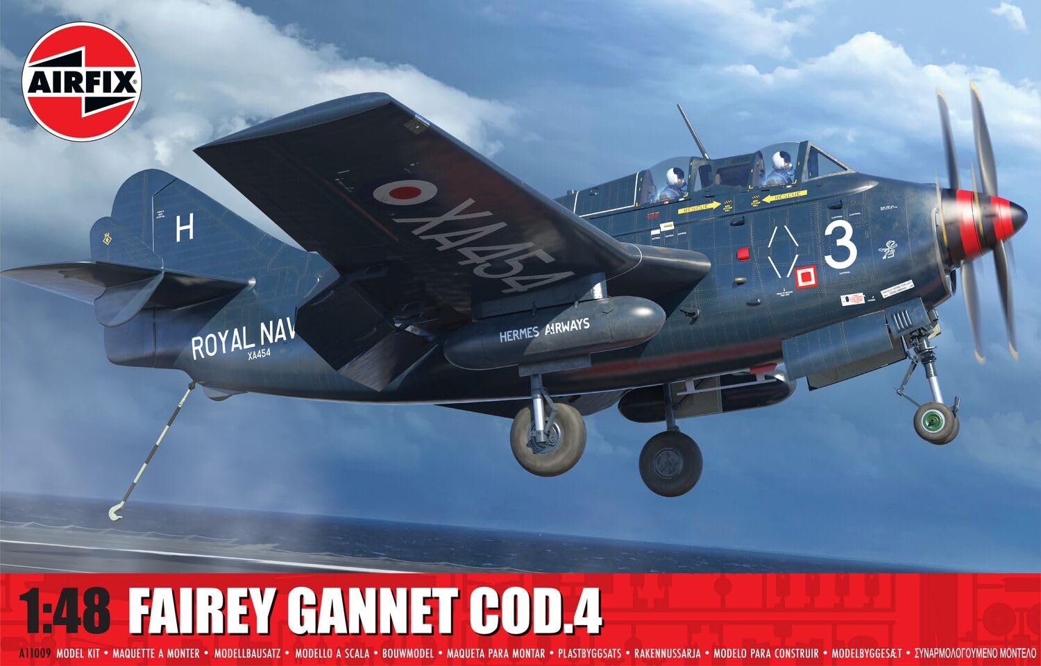 Airfix A11009 Fairey Gannet COD.4, Aircraft for Ages + 8 Years