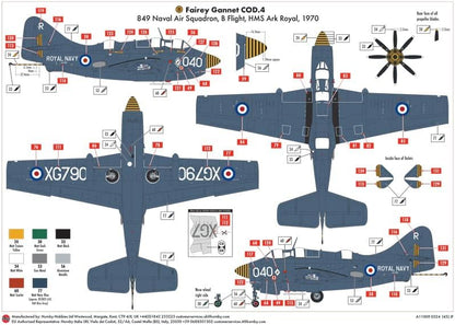 Airfix A11009 Fairey Gannet COD.4, Aircraft for Ages + 8 Years