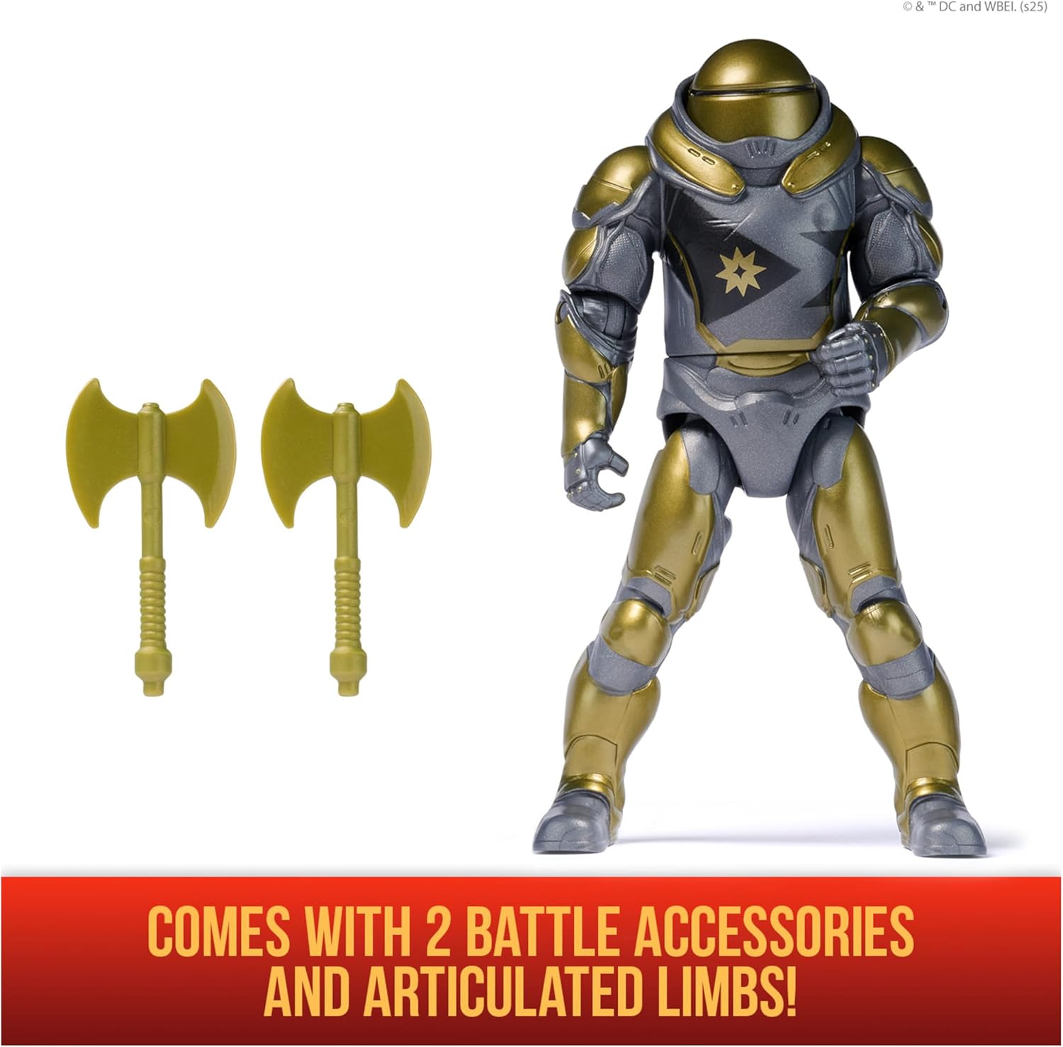 DC Comics, SUPERMAN, Green Lantern, Epic Strike Action Figure, 15-cm Tall, Authentic Movie Styling, Includes 2 Accessories, Kids’ Toys for Boys and Girls Aged 4 and Up