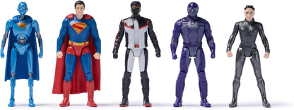 DC Comics, SUPERMAN Heroes Vs. Villains 5-Pack, 7-cm Action Figure, Stylised Superhero Figures with Dynamic Poses and Battle Ready Armour, Kids’ Toys for Ages 4+