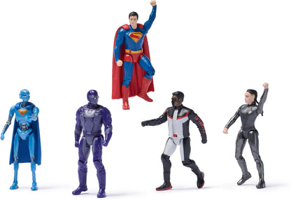 DC Comics, SUPERMAN Heroes Vs. Villains 5-Pack, 7-cm Action Figure, Stylised Superhero Figures with Dynamic Poses and Battle Ready Armour, Kids’ Toys for Ages 4+