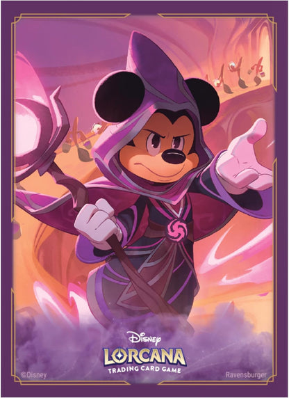 Ravensburger Disney Lorcana Trading Card Game - 65 Mickey Mouse Card Sleeves - Set 8 Reign of Jafar - for Adults & Kids Age 8 Years Up - Collectable TCG