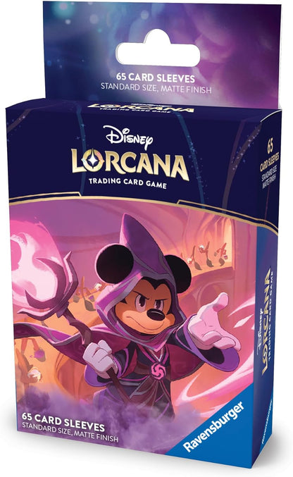Ravensburger Disney Lorcana Trading Card Game - 65 Mickey Mouse Card Sleeves - Set 8 Reign of Jafar - for Adults & Kids Age 8 Years Up - Collectable TCG