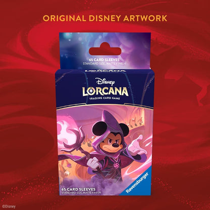 Ravensburger Disney Lorcana Trading Card Game - 65 Mickey Mouse Card Sleeves - Set 8 Reign of Jafar - for Adults & Kids Age 8 Years Up - Collectable TCG