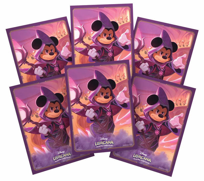 Ravensburger Disney Lorcana Trading Card Game - 65 Mickey Mouse Card Sleeves - Set 8 Reign of Jafar - for Adults & Kids Age 8 Years Up - Collectable TCG