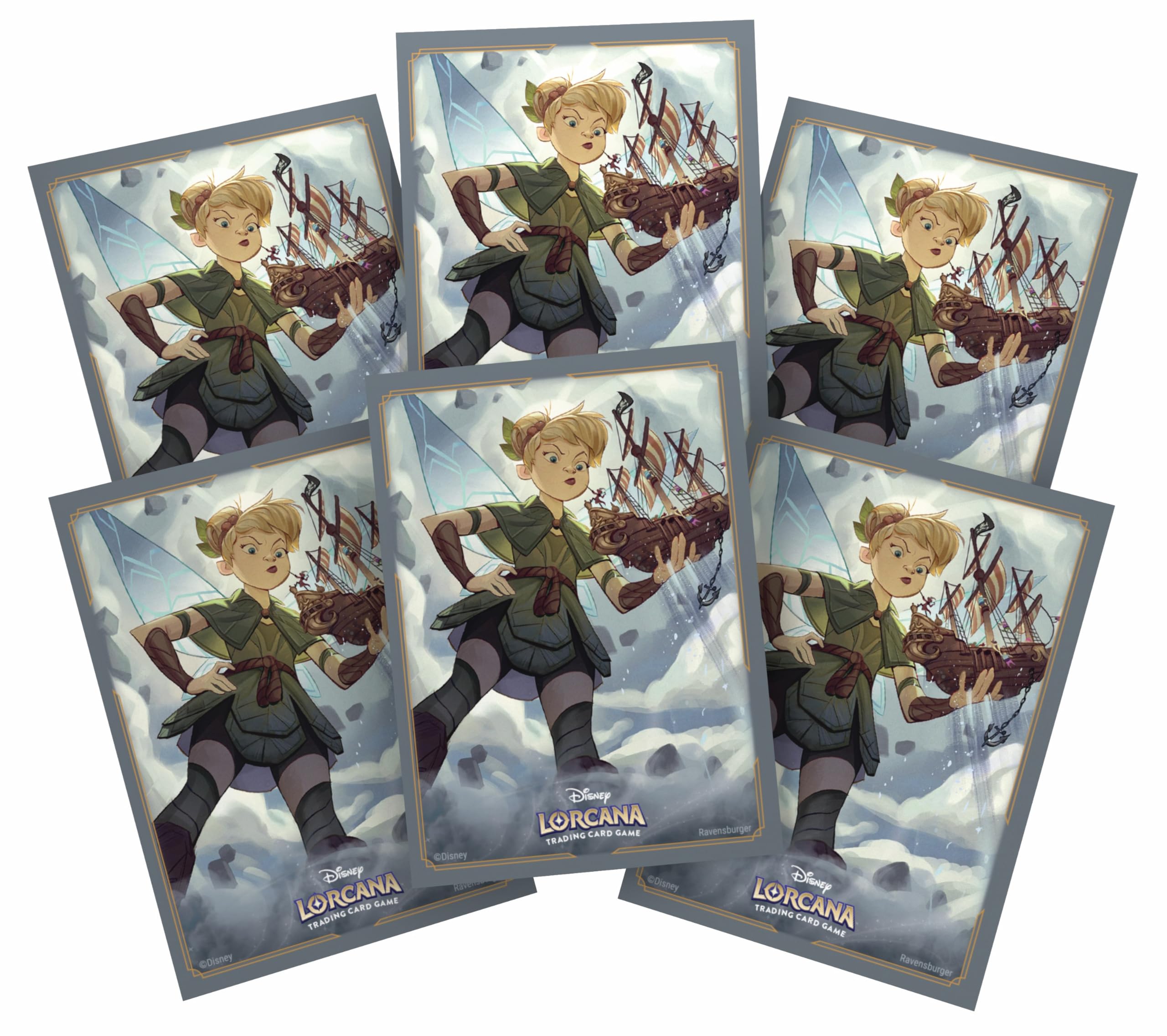 Ravensburger Disney Lorcana Trading Card Game - 65 Tinkerbell Card Sleeves - Set 8 Reign of Jafar - for Adults & Kids Age 8 Years Up - Collectable TCG