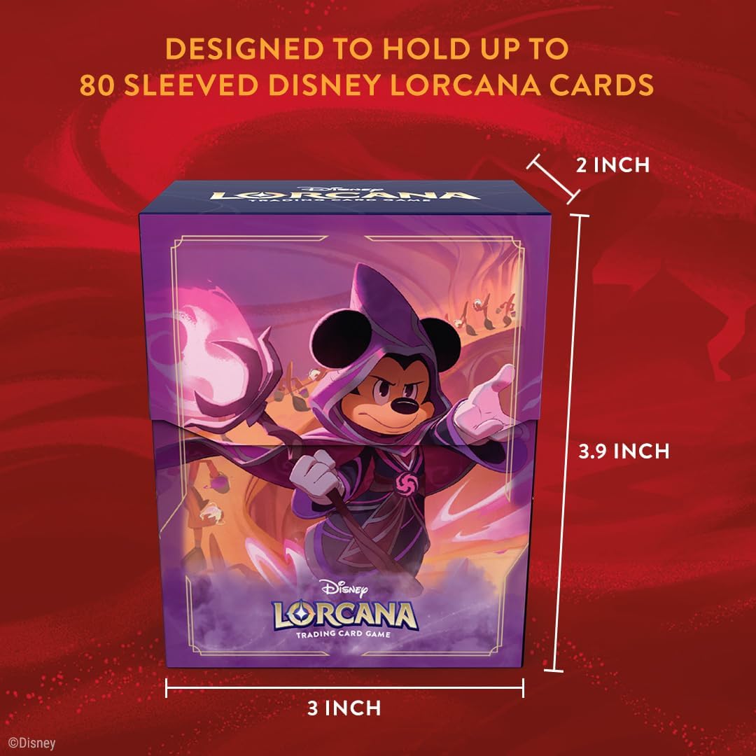 Ravensburger Disney Lorcana Deck Box Mickey Mouse Set 8 Reign of Jafar - Gift Set for Adults & Kids Age 8 Years Up - Collectable TCG