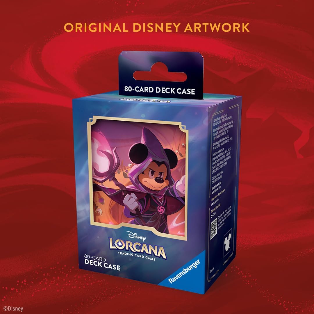 Ravensburger Disney Lorcana Deck Box Mickey Mouse Set 8 Reign of Jafar - Gift Set for Adults & Kids Age 8 Years Up - Collectable TCG