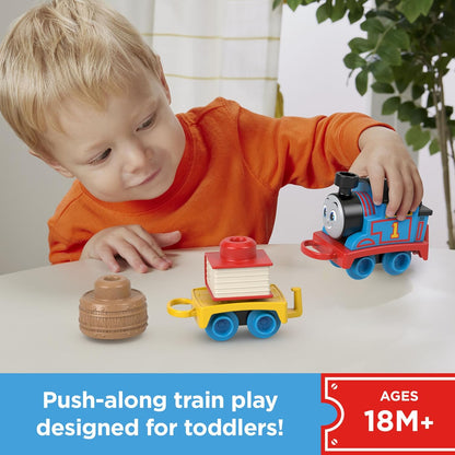 Thomas & Friends Toddler Toy My First Thomas Push-Along Train with Stacking Cargo for Kids Ages 18+ Months, HXP52