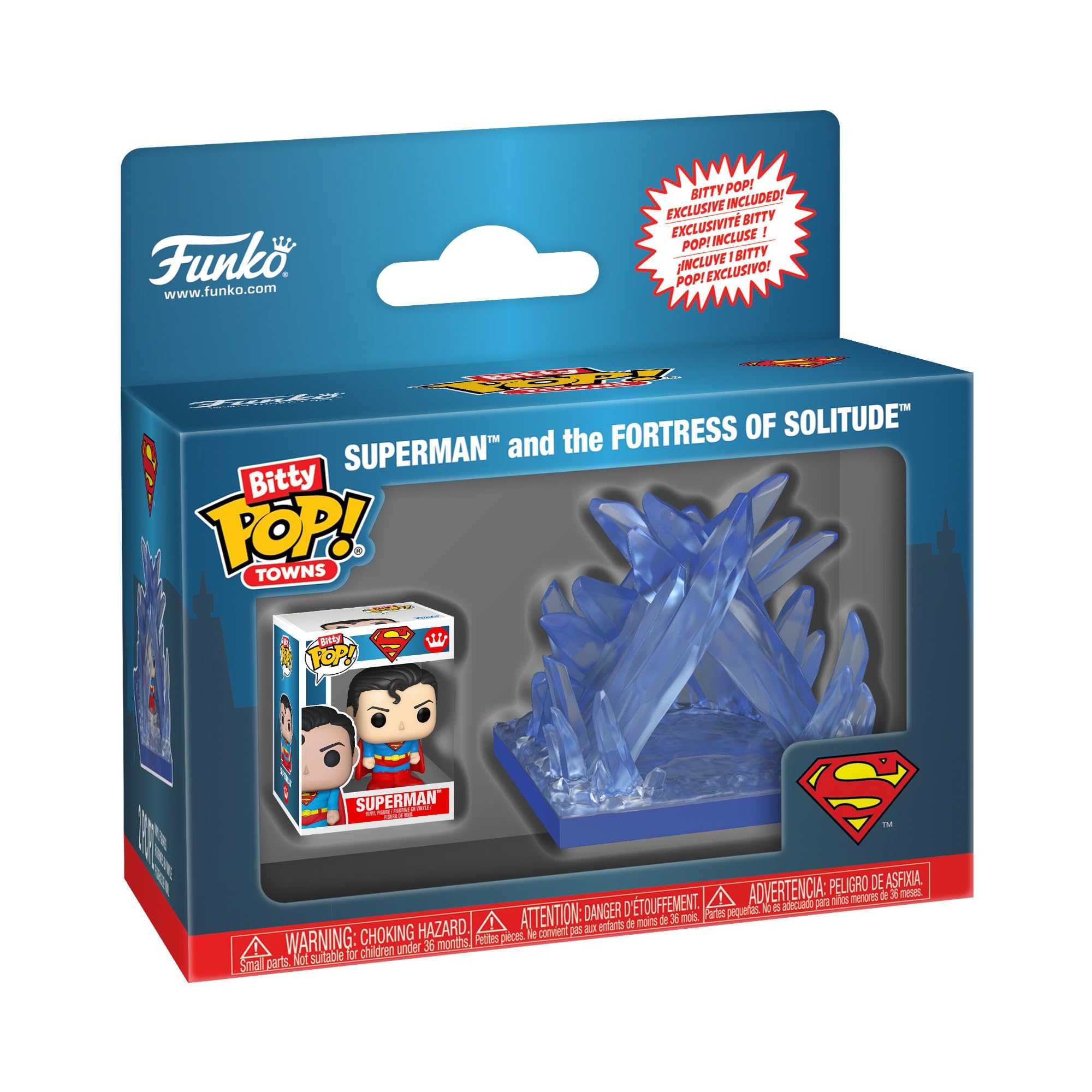 Bitty Pop! Towns Superman And The Fortress Of Solitude