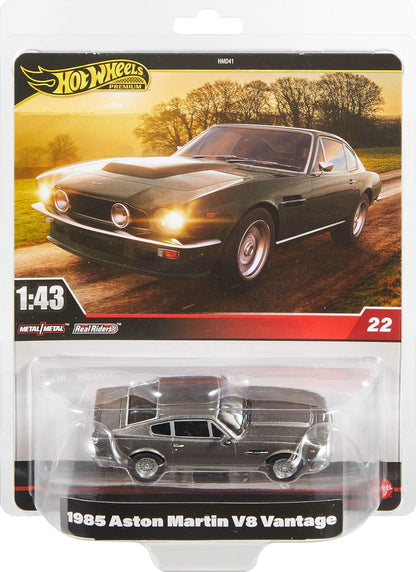 Hot Wheels Premium Aston Martin, 1:43rd Scale Vehicle, Officially Licensed Replicas for Adult Collectors, Real Riders Tires, Metal/Metal Body & Chassis, HWT12