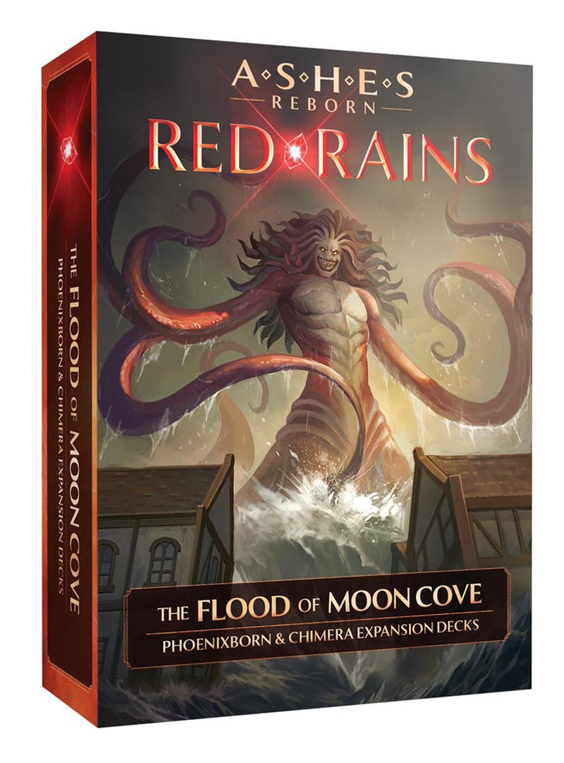 Plaid Hat Games | Ashes Reborn Red Rains: The Flood of Moon Cove Expansion | Card Game | 2 Players | Ages 14 and up | English