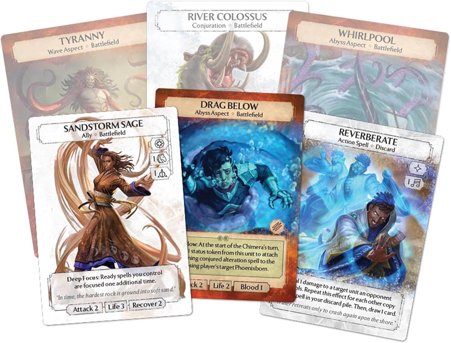 Plaid Hat Games | Ashes Reborn Red Rains: The Flood of Moon Cove Expansion | Card Game | 2 Players | Ages 14 and up | English