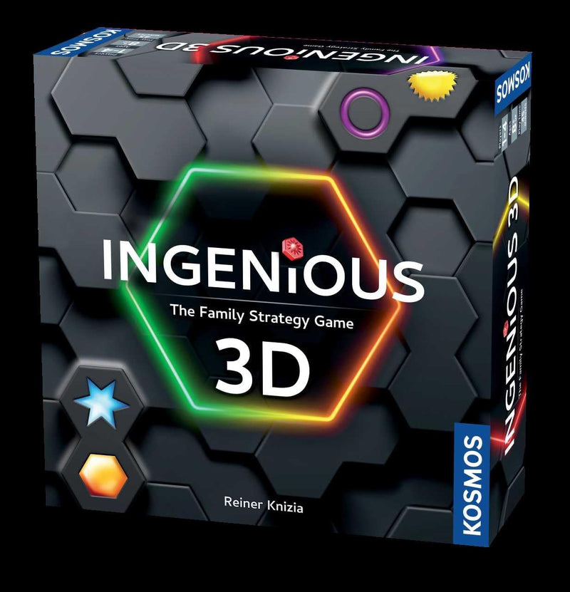 Thames & Kosmos Ingenious 3D: The Family Strategy Game, 3D Tile Placement Game, Board Games for Kids and Adults, For 2 to 4 Players, Age 8+