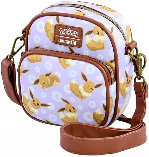 Loungefly Sac à bandoulière Pokémon Eevee All Over Imprimé Passeport Violet