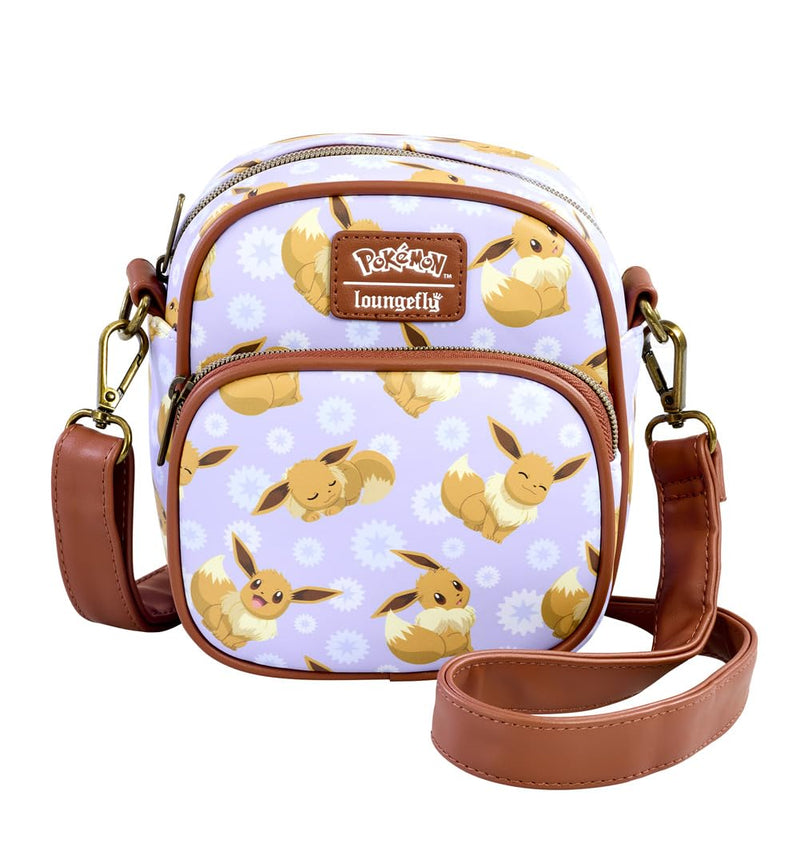 Loungefly Sac à bandoulière Pokémon Eevee All Over Imprimé Passeport Violet