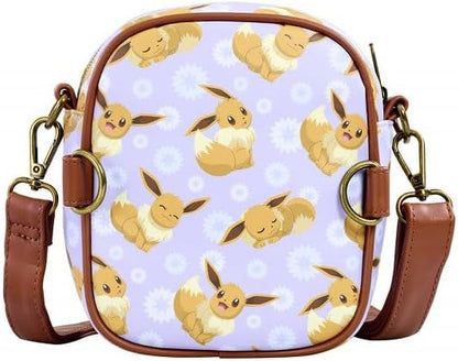 Loungefly Sac à bandoulière Pokémon Eevee All Over Imprimé Passeport Violet