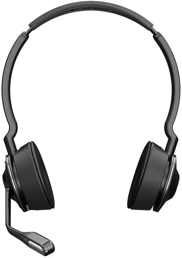Jabra Engage 75 SE Stereo Wireless Headset Professional Calls, DECT security, 150m range, USB-C to USB-A, Advanced noise-cancelling microphone, all-day comfort with base, Microsoft Certified - Black